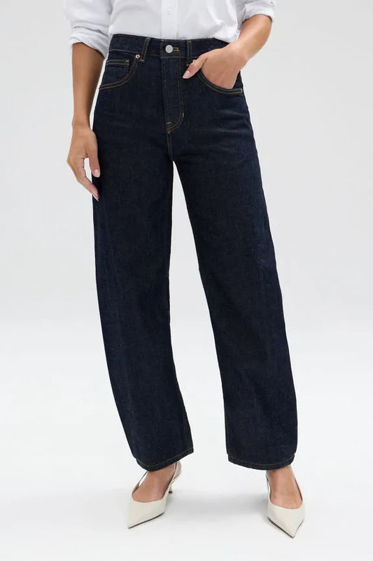 High Rise Barrel Jean