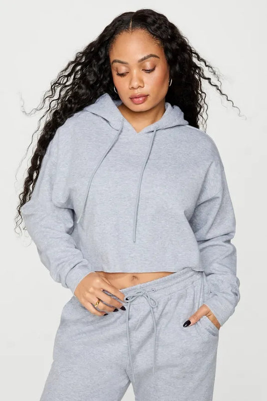 Cozy Fleece Everyday Cropped Hoodie