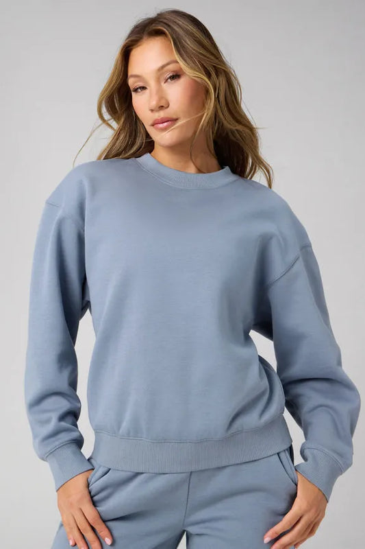 Cozy Fleece Crew Neck Sweatshirt