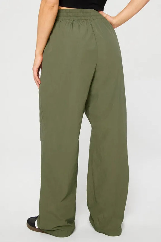 Woven Crinkle Pant