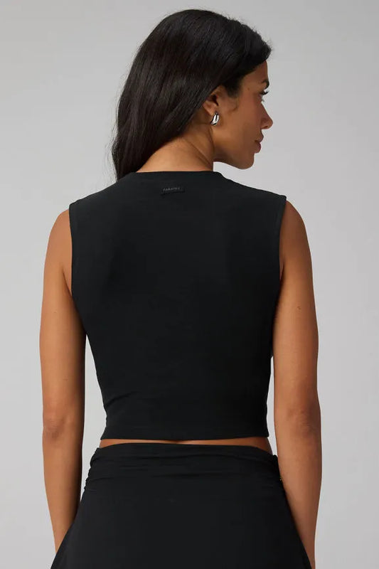 Classic Cotton Cropped Muscle Tee