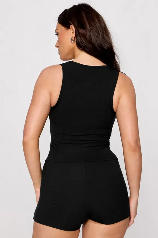 Soft Rib Cropped Tank