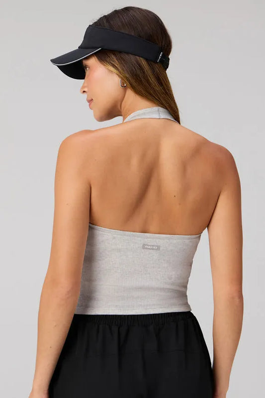 Modal Rib Built-In Bra Halter Top